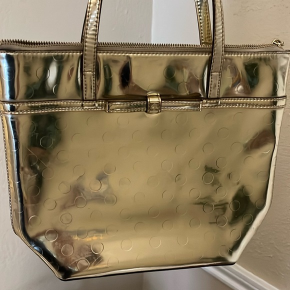 KATE SPADE JERILYN CAMILLIA STREET SMALL GOLD TOTE BAG - Picture 15 of 16